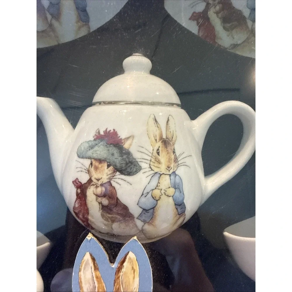 Reutter Porzellan Germany Beatrix Potter Peter Rabbit Mini Tea Set 9 Piece